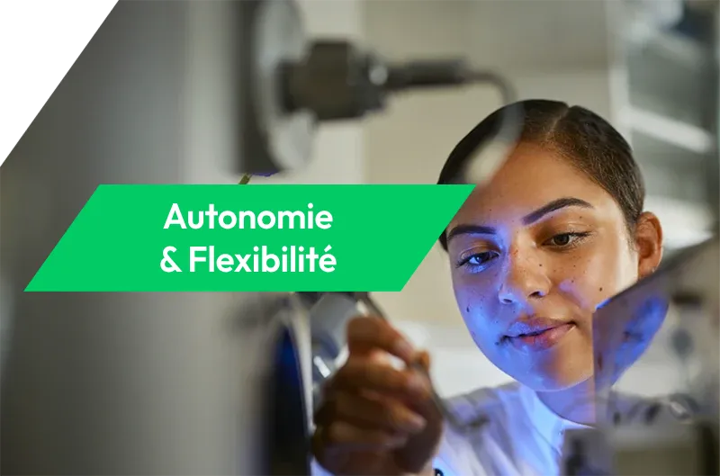 Section Autonomie et flexibilité de la page Nos équipes et notre culture