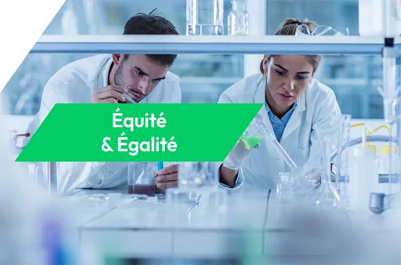Section Équité et égalité de la page Nos équipes et notre culture