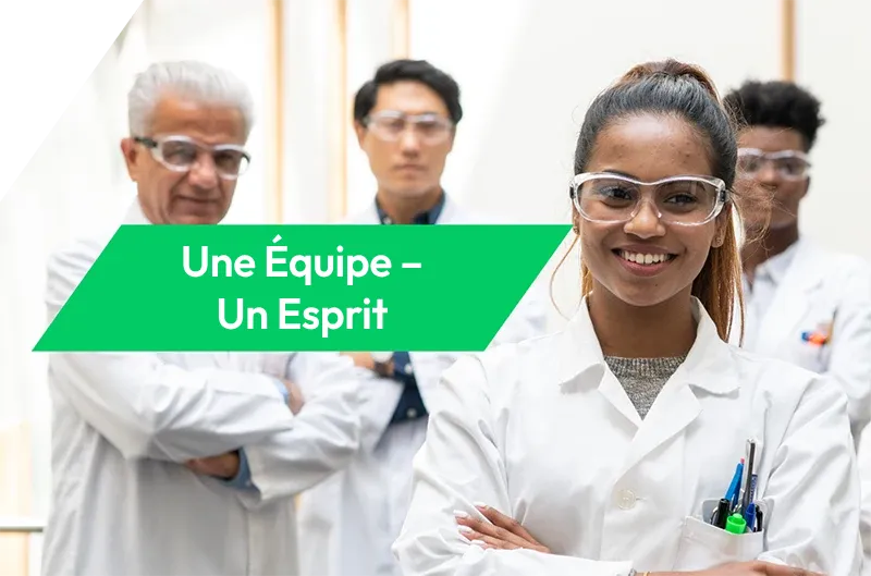 Section Un esprit - une équipe de la page Nos équipes et notre culture